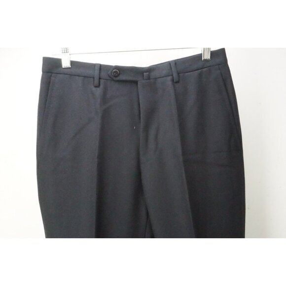 Incotex Dark Blue Flannel Wool Dress Pants Trousers 46 EU Brand NEW